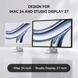 Minisopuru iMac Hub for iMac 24 inch 2021/2023/2024 with USB 3.2 10Gbps for iMac 24 M1 M3 M4 and Studio Display 27 inch USB Hubs