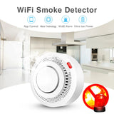 Tuya WiFi Smoke Alarm Fire Protection Smoke Detector Smoke House Combination Fire Alarm Home Security System Firefighters