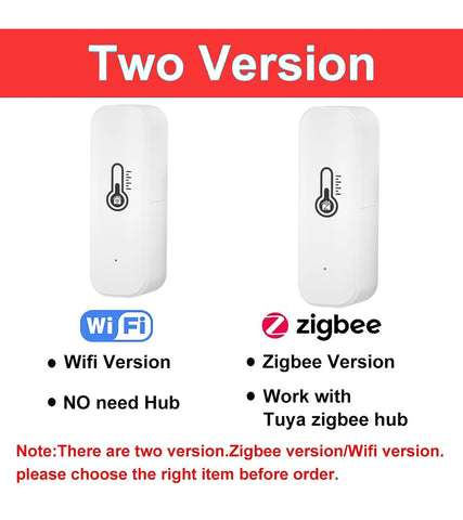 Tuya Zigbee/WiFi Temperature &amp; Humidity Sensor