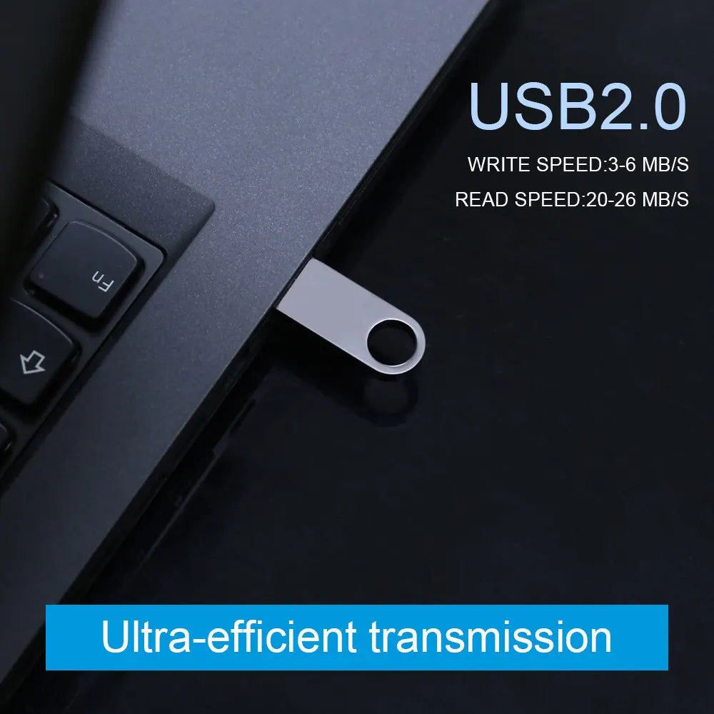 USB Flash Drives 128gb Waterproof High Speed Metal Black Pen Drive Memory Stick 64gb USB Memories 32gb Storage for PC