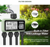 Reswat 4-Outlet Water Timers Multifunctional Sprinklers Multi Caliber Adaptation Convenient Installation Youngs Garden Tools