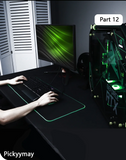 Sakura RGB Mouse Pad Gaming Mousepad LED Mouse Mat Keyboard Mat Anti-slip Best Choice Desk Pad XXL Luminous Desk Rug