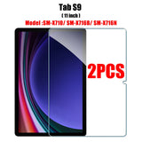 2PCS Tempered Glass Screen Protector for Samsung Galaxy Tab S8 Ultra Plus S6 Lite S7 Fe A7 Lite A8 S9 A9 Tablet Accessories Film