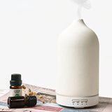 Ceramic Fragrance Diffuser Automatic Small Humidifier Hotel Air Fresher Essential Oil Diffuser Timing Colorful Lights