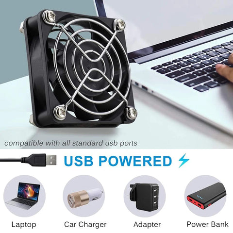 8/12cm 5V USB Powered Computer PC Case Fan For Receiver DVR Xbox TV Box Router Silent Chassis Cooler