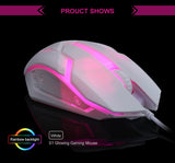 Gaming S1 Sports LED Luminous Backlit Wired Mouse USB Wired For Desktop Laptop Mute Office Computer Gaming Mouse