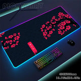 Sakura RGB Mouse Pad Gaming Mousepad LED Mouse Mat Keyboard Mat Anti-slip Best Choice Desk Pad XXL Luminous Desk Rug