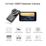 Anfilite 4.0" Car Dvr Camera Full HD 1080P Dash Cam Auto Registrator Dual Lens Night Vision With Rear View Camera Video Recorder