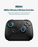 8BitDo Ultimate 2 Wireless Gaming Controller for PC & Android with TMR Joysticks, Switchable Triggers, Motion Control, 8Speed