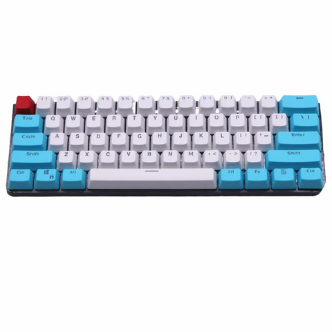 61 Key Set PBT Keycaps Ansi 60% Computer Gamer Mechanical Keyboard Cap Backlight OEM Miami DOLCH GK61 SK61 Anne pro 2 RK61 K617