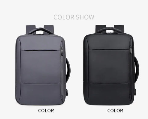 Men Large Capacity Backpack USB Charging Male Laptop Bagpack Waterproof Business Travel Back Pack Luggage Bag Mochila