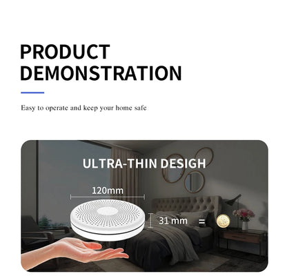 2-in-1 WiFi Tuya Smart Carbon Monoxide &amp; Smoke Detector Alarm