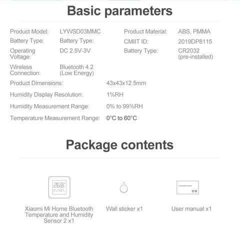 iaomi Mijia Bluetooth Thermometer &amp; Hygrometer