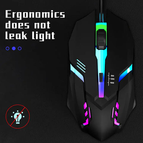 2023 Latest High Quality Ergonomic Design Gaming Mouse Desktop Computer Laptop USB Backlit Mouse Manufacturers Hot Sale