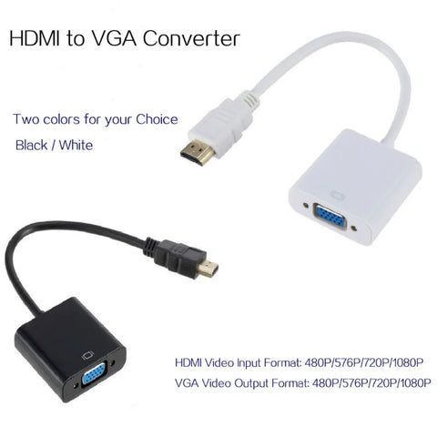 HDMI-compatible to VGA Adapter 1080P Digital to Analog Converter Cable For Xbox PS4 PC Laptop TV Box to Projector Displayer HDTV