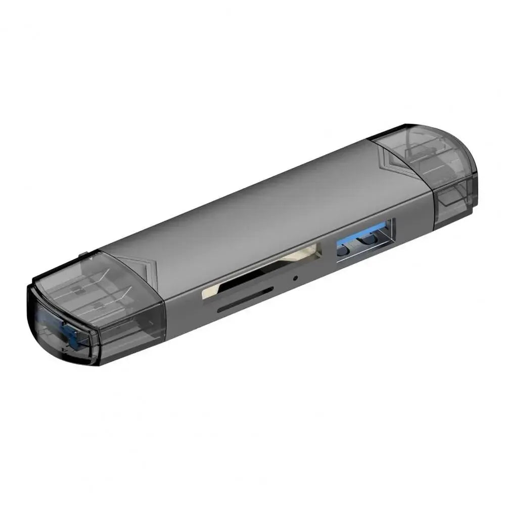 JASTER 6 In 1 Multifunction USB 3.0 Card Reader U Disk TYPE-C/Usb/Tf/Sd Flash Drive Memory Card for Adapter Phone Laptop Compute