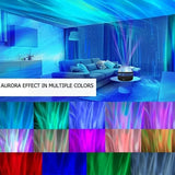 LED Starry Galaxy Projector Light RGB Smart Remote Control Star Aurora Lamp KTV USB Powered Auto Rotating for Home Bedroom Decor