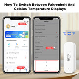 Tuya Smart Zigbee Temperature And Humidity Sensor Smart Home Thermometer Monitor smart life Compatible With Voice Control Alexa