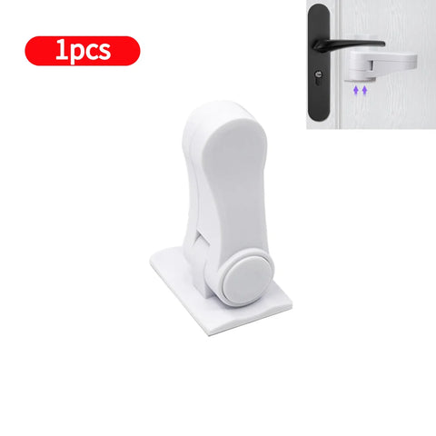 Universal Door Lever Lock Child Baby Safety Lock Rotation Proof Professional Door Adhesive Security Latch Multi-functional