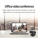 1080P HD Mini Webcam with microphone, usb interface supports laptop desktop computer, suitable for live video call conference