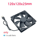 8/12cm 5V USB Powered Computer PC Case Fan For Receiver DVR Xbox TV Box Router Silent Chassis Cooler