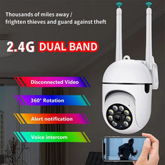 JOOAN 3MP WiFi Camera Home PTZ IP Camera Color Night Audio Wireless Surveillance Camera Auto Tracking Security CCTV Camera