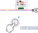 Wireless Smart Switch with Universal RF 433MHz Remote Control 10A AC 90-240V Relay Receiver Transmitter DIY Mini Module for Led