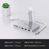 Minisopuru iMac Hub for iMac 24 inch 2021/2023/2024 with USB 3.2 10Gbps for iMac 24 M1 M3 M4 and Studio Display 27 inch USB Hubs