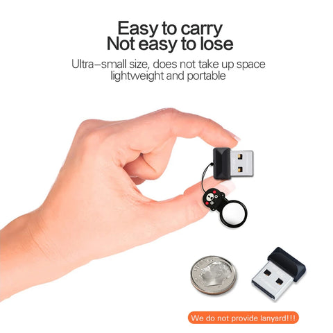 WANSENDA Super Mini USB Flash Drive Waterproof Pendrive 64GB 32GB 16GB 8GB 4GB Real Capacity USB 2.0 Memory Stick Thumbdrive