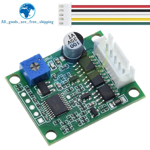 TZT DC 6-20V 60W 12V Brushless Motor Driver Board BLDC Speed Controller 3 Phase Governor Hallless Switch Module With Cable