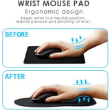 Ergonomic Wrist Rest Mouse Pad Comfortable Wrist Support Non Slip Mice Mat Soft Mousepad For PC Laptop Computer