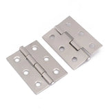 10pcs Stainless Steel Door Hinges Cabinet Doors Windows Wooden Box Flat Hinge Home Furniture Hardware Accessories