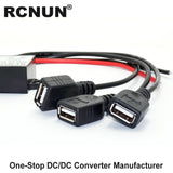 DC DC Converter 12V 24V to 5V 6A 30W Car Power Converters Triple USB Output Power Adapter