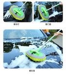 Rotating Car Wash Mop Cleaning Brush Head Auto Supplies Three-Section Telescopic Roof Window Cleaning Maintenance accessories