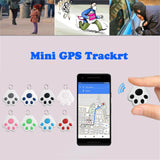 Dog Paw Shape Mini Smart GPS Tracker Keys Finder Locator Bluetooth Anti Lost Alarm Sensor Device Tracker For Kids Pets Luggage