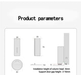 Door stop magnetic Door stopper Milk white black nail free Door base door hardware close prevention door closer Bumper block