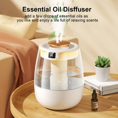 Xiaomi MIJIA Air Humidifier 1300ML Aroma Humidifier Double Spray Port Essential Oil Diffuser USB With Light For Home Office