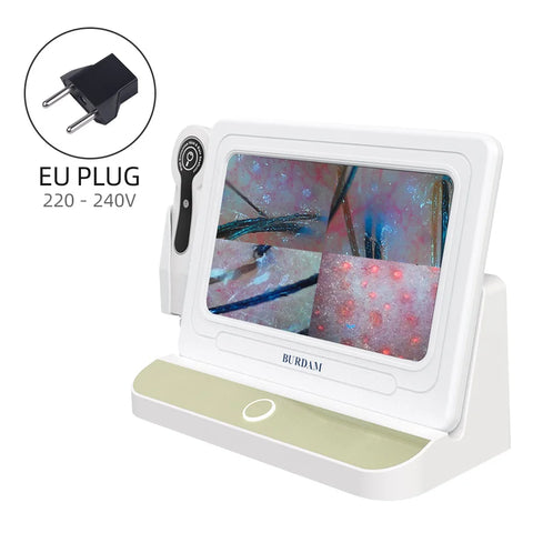 10 inch HD Display Professional Skin Analyzer 50X/200X Magnifying Skin Test Device Pore Magnifier Hair Follicle Scalp Detector