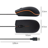 Mini USB 3D Wired Mouse Optical 1200 DPI Gaming Mice For Laptop Notebook PC Desktop Computer For Macbook Ultra Thin