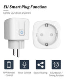 QNCX 16A/20A EU Smart Socket WiFi Smart Plug Outlet Timing Function Voice Control Smart Life APP Remote Control Smart Sockets