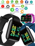 Multifunction Smart Watch For Men Women Kids Message Remind Music Control Sport Step Calories D13 Smartwatch Alarm Clock 116Plus