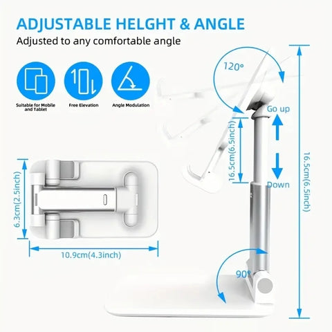 Mobile Phone Holder Stand Tablet Desktop Live Lazy Bracket Support Stand Mount Foldable Hoisting MultiFunction Telescopic Holder