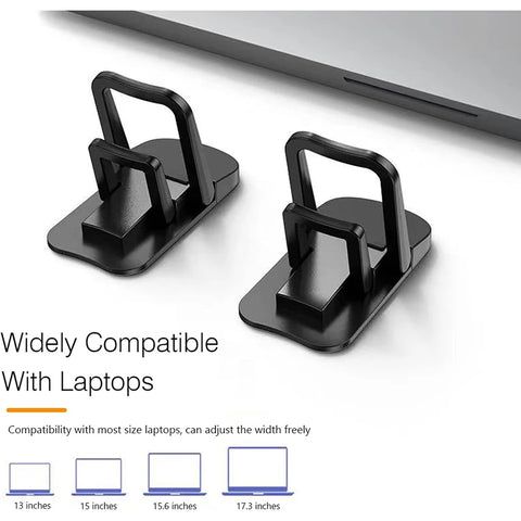 2pcs/Set Foldable Laptop Stand Portable Notebook Support Holder Adjustable Riser Cooling Bracket Universal for Laptop Tablet