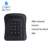 Tuya TTLock APP Key Box Outdoor IP65 Waterproof Smart Password Anti-theft Box Safe Security Intelligent Metal Smart Wall Mount