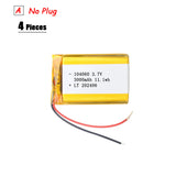 104060 3000mAh 3.7V Polymer Lithium Battery For Humidifiers Gps Navigation Devices Smart Wearable Locator Bluetooth Speaker