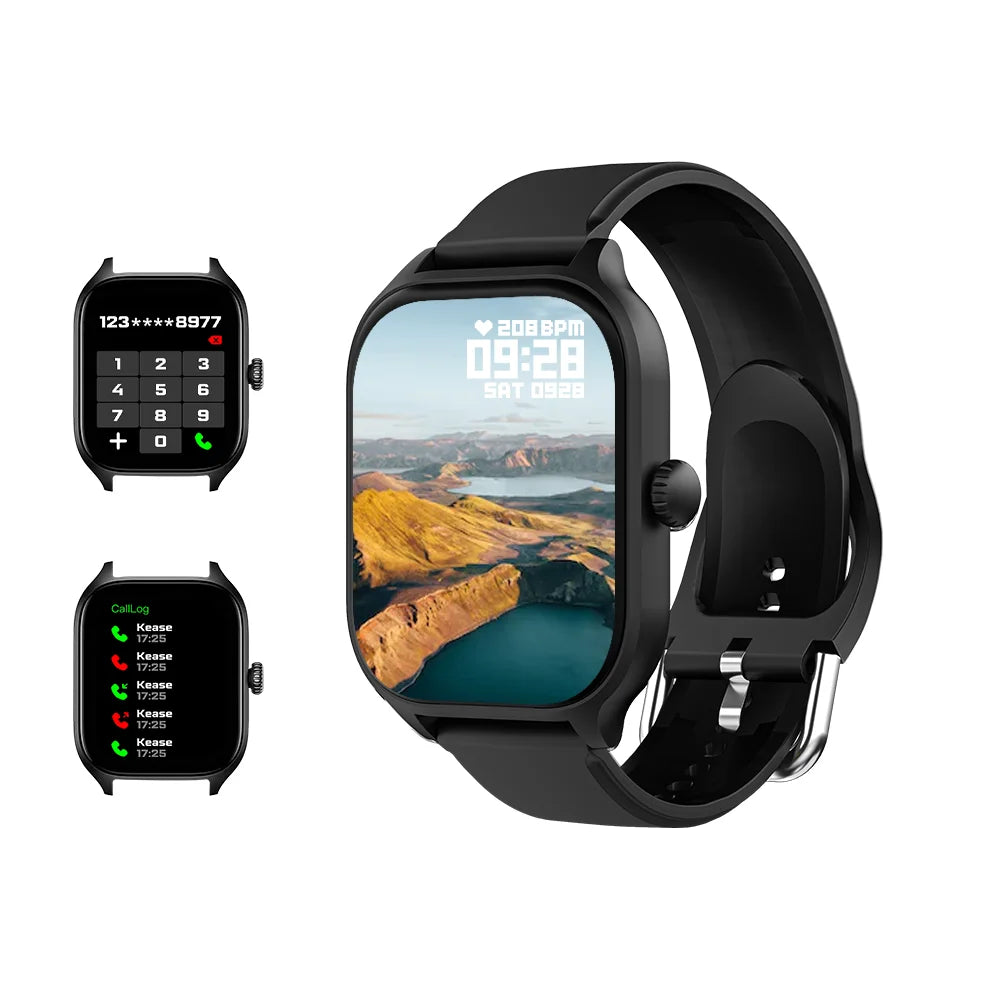 LAXASFIT New Smart Watch 2.01 inch HD Display Bluetooth Voice Call Heart Rate Monitor Multi Sport Mode Smartwatch Gift Men Women