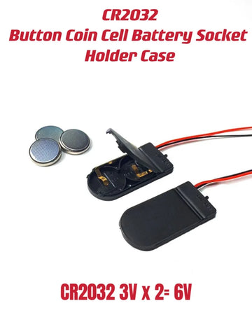 5/10pcs CR2032 Button Coin Cell Battery Socket Holder Case Cover With ON/OFF Switch 3V x2 6V battery Storage Box