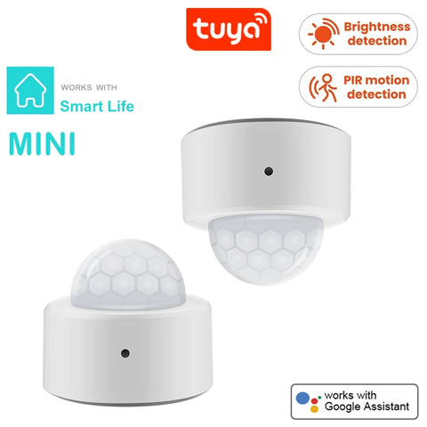 Tuya 2-in-1 Zigbee Mini PIR Motion Detector + Bright Lux Light