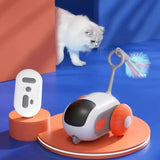 Dropshipping Smart Cat Toy Automatic Moving Remote Controlled Toy Car for Cats Dogs Interactive Playing Training Pet Supplies