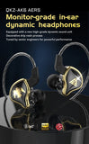 Original QKZ AK6 ARES/DMX/AKX Earphones HIFI Heavy Bass In Ear Monitor Wired Headphones With Mic Noise Cancell Sport Game Music